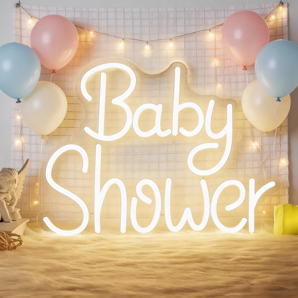 Baby Nursery Sign - 베이비 샤워 LED 네온사인 USB 디밍