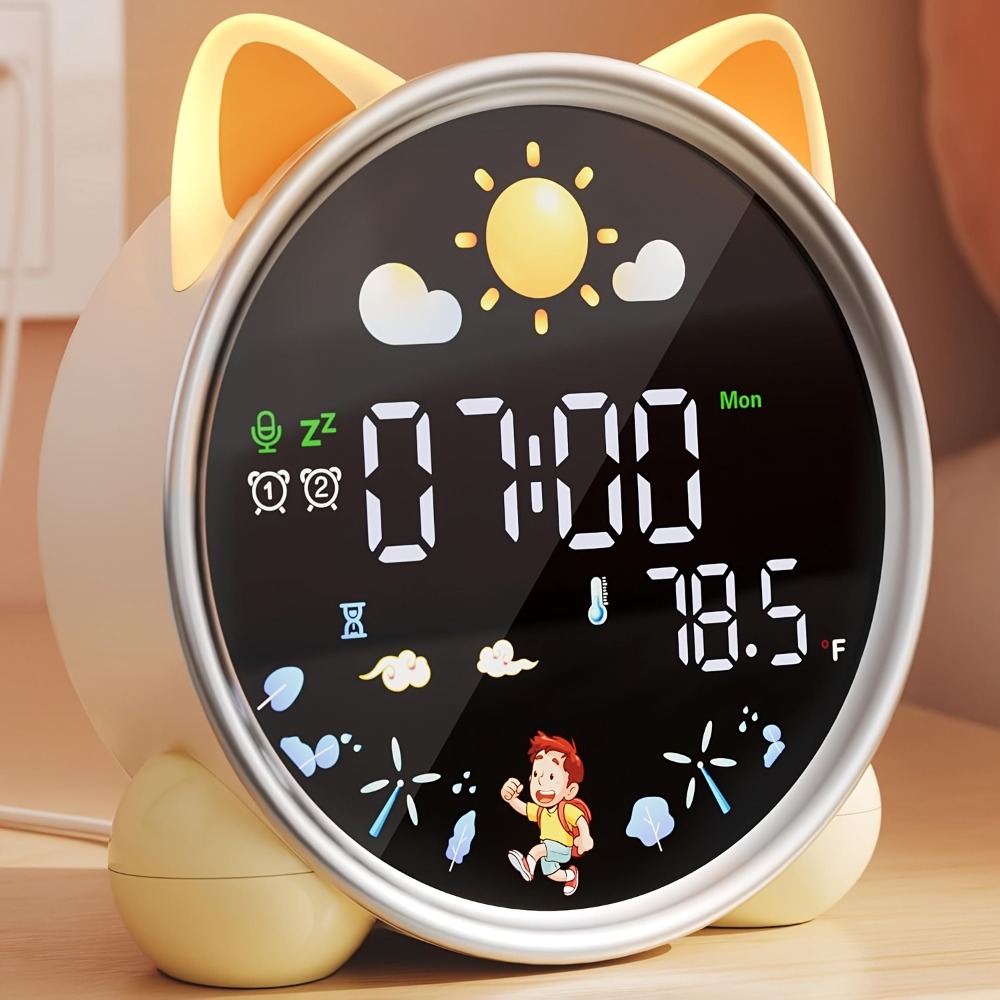 Sound Sleep Trainer Clock - 아이들 알람 시계, 깨어나기 쉬운 어린이