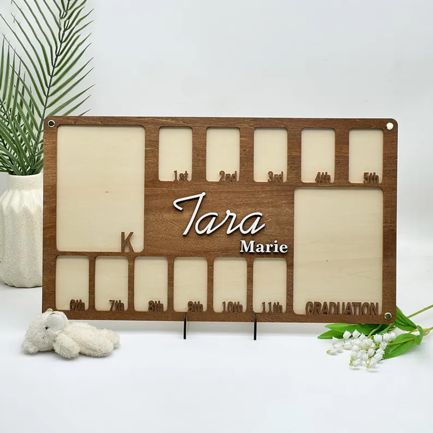 Baby Nursery Sign - 1개 맞춤형 고급 사진 액자 나무