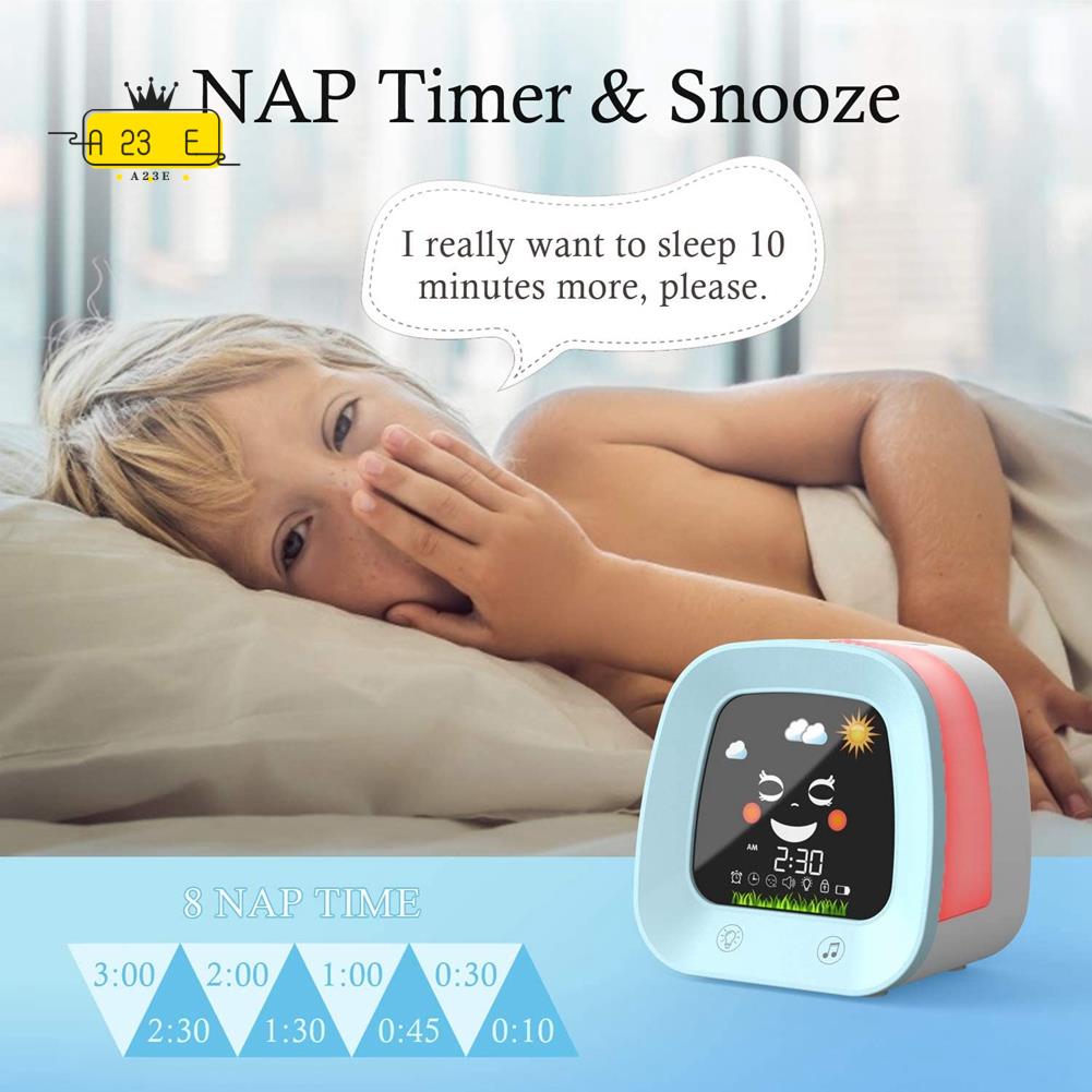Sound Sleep Trainer Clock - A23E-1 어린이를 위한 알람 시계 세트