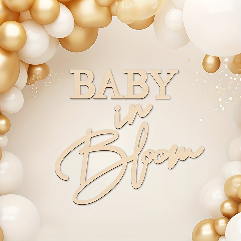 Baby Nursery Sign - 아기 꽃나무 나무 간판 성별 공개
