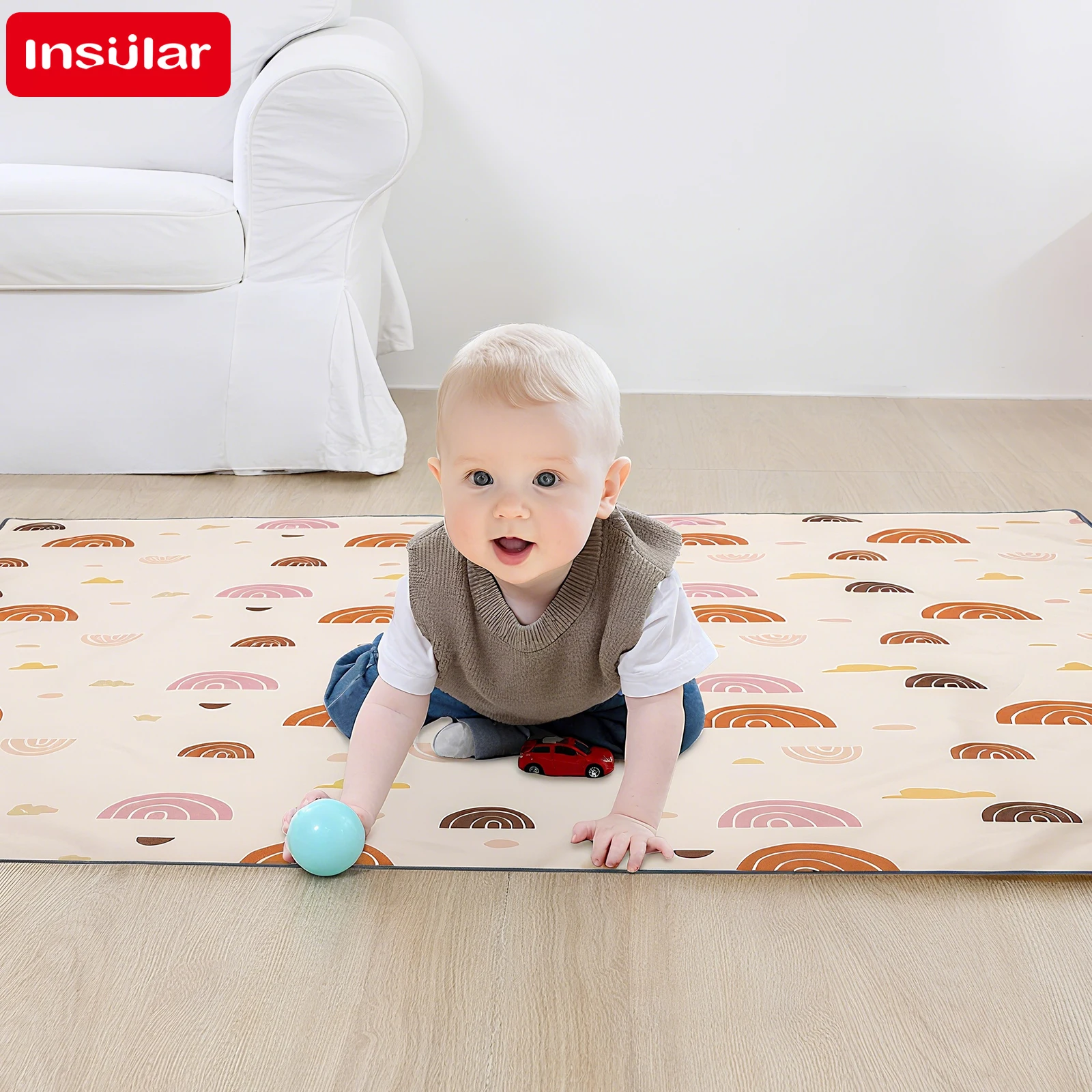 Baby Nursery Unisex - INSULAR 어린이 교육 매트리스 접이식 아기