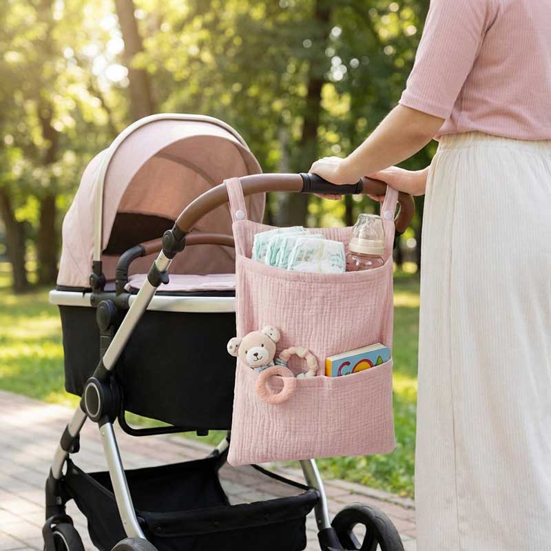 Baby Nursery Unisex - 순면 아기 유모차 걸이형 가방 다용도