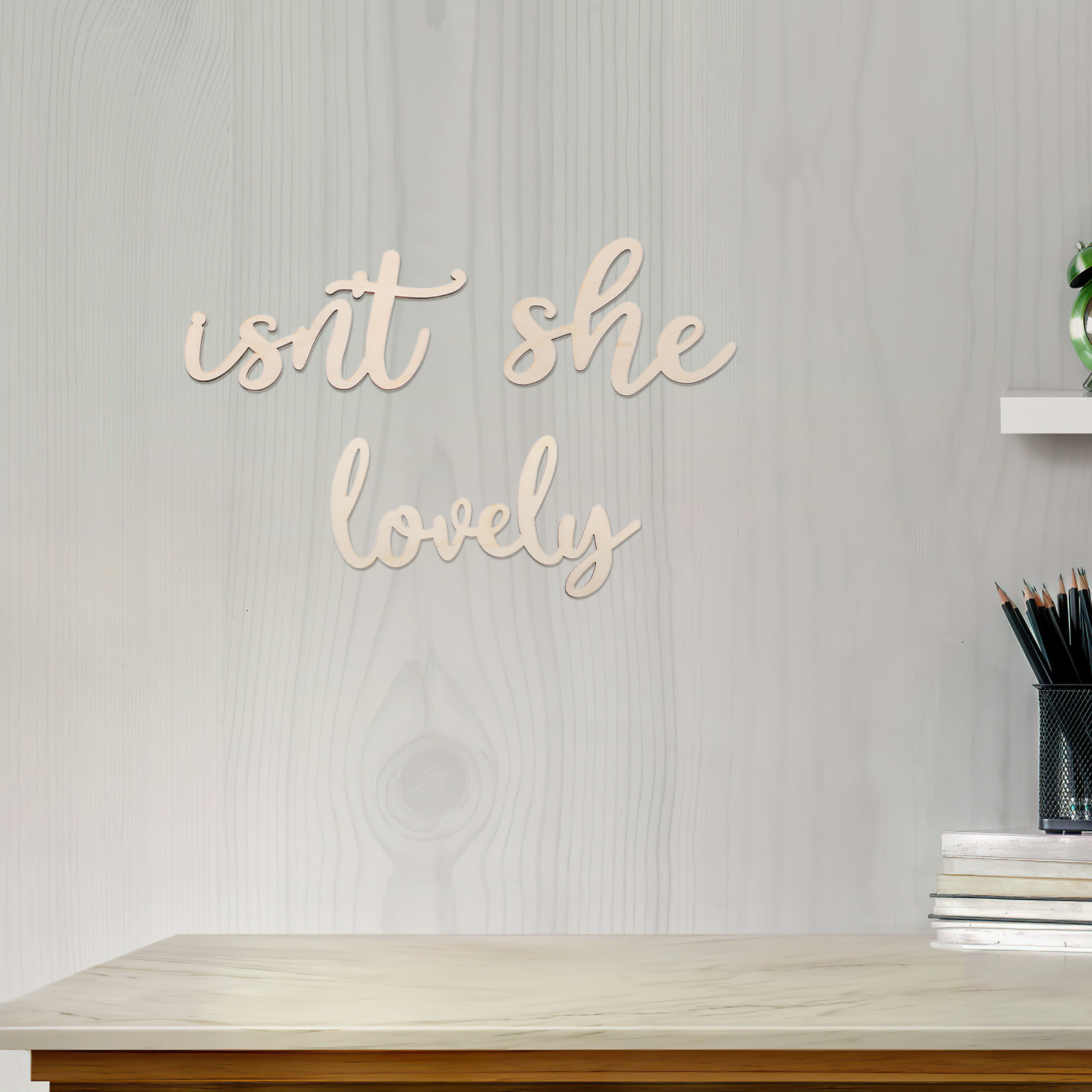 Baby Nursery Sign - 나무 간판 나무 벽 스티커 아기