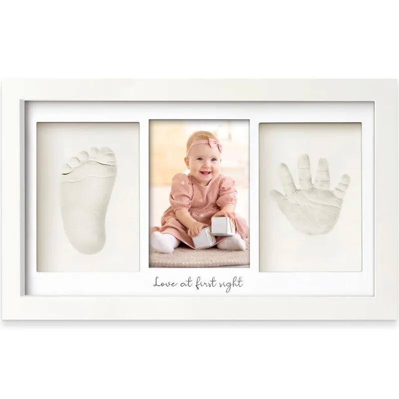 Baby Nursery Picture Frames - 아기 손발자국 점토 키트 신생아 기념