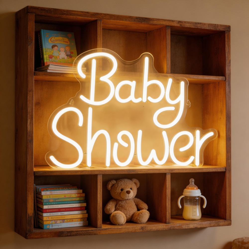 베이비 샤워 LED 네온사인 USB 디밍 가능 네온 조 - Baby Nursery Sign 리뷰 및 가격
