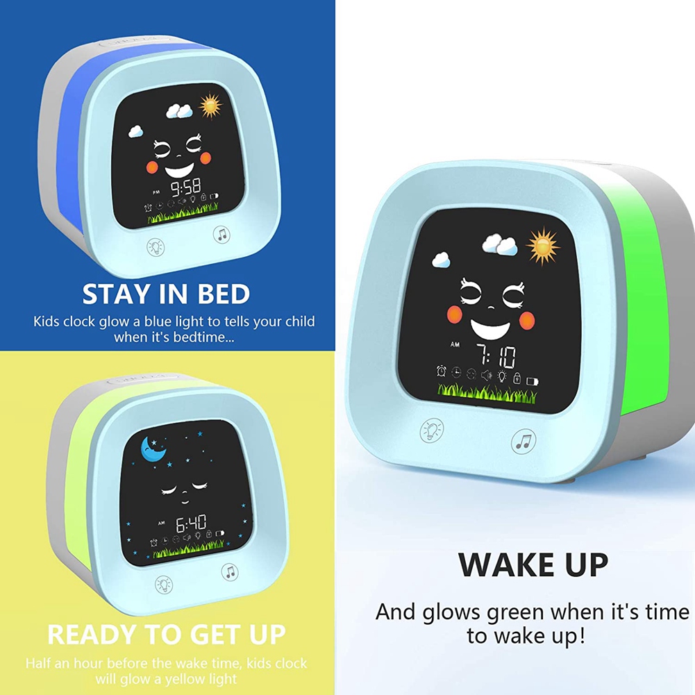 A68P-1 세트 알람 시계 어린이용 알람 시계, 4가 - Sound Sleep Trainer Clock 리뷰 및 가격