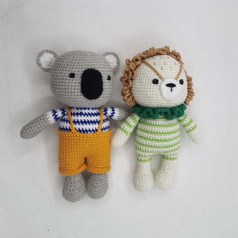 아기 크로셰 인형 사자 코알라 여우 어린이 포옹 인형, - Baby Nursery Unisex 리뷰 및 가격