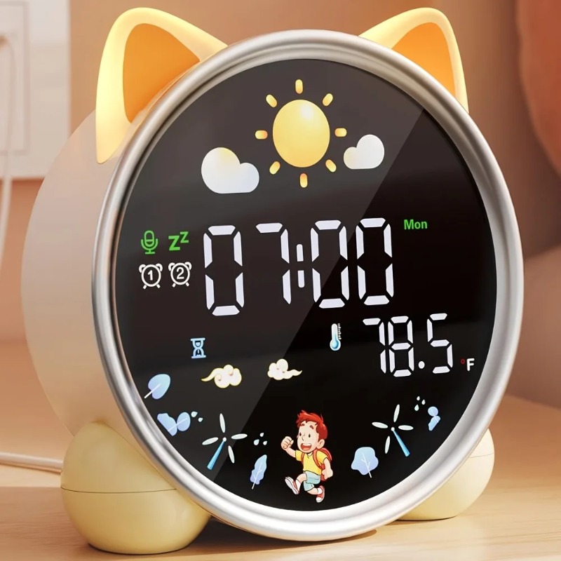 어린이 알람 시계, 일어나기 쉬운 디자인, 수면 교육기 - Sound Sleep Trainer Clock 리뷰 및 가격