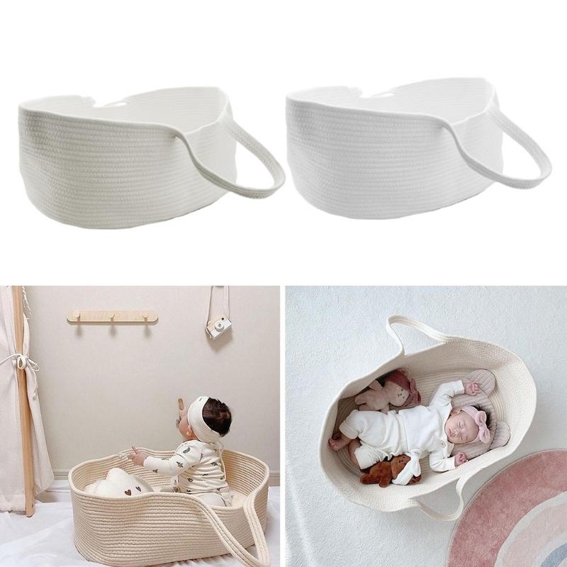J15U 휴대용 아기 모세 바구니 캐리어 코튼 로프 짠 - Baby Nursery Unisex 리뷰 및 가격