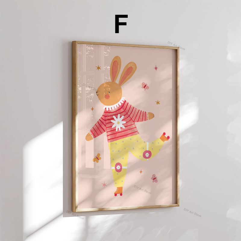 재미있는 만화 동물 보육원 벽 장식 캔버스 그림 곰 호 - Baby Nursery Modern 리뷰 및 가격