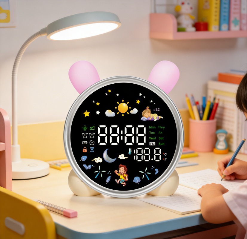 어린이 알람 시계, 일어나기 쉬운 디자인, 수면 교육기 - Sound Sleep Trainer Clock 리뷰 및 가격