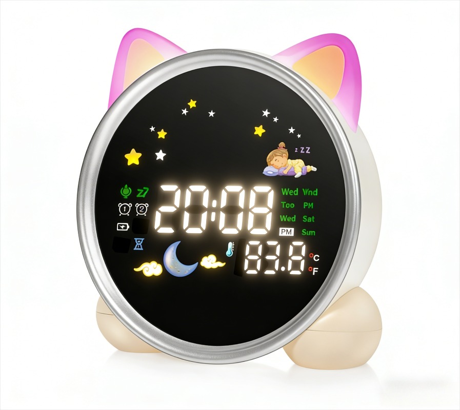 어린이 알람 시계, 일어나기 쉬운 디자인, 수면 교육기 - Sound Sleep Trainer Clock 리뷰 및 가격