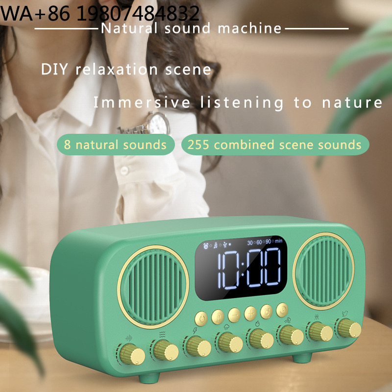 레트로 데스크탑 수면 트레이너 무선 오디오 스피커 일출 - Sound Sleep Trainer Clock 리뷰 및 가격
