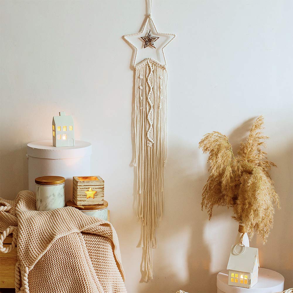 Macrame 드림 캐처 Boho 홈 장식 문 라마단  - Baby Nursery Modern 리뷰 및 가격
