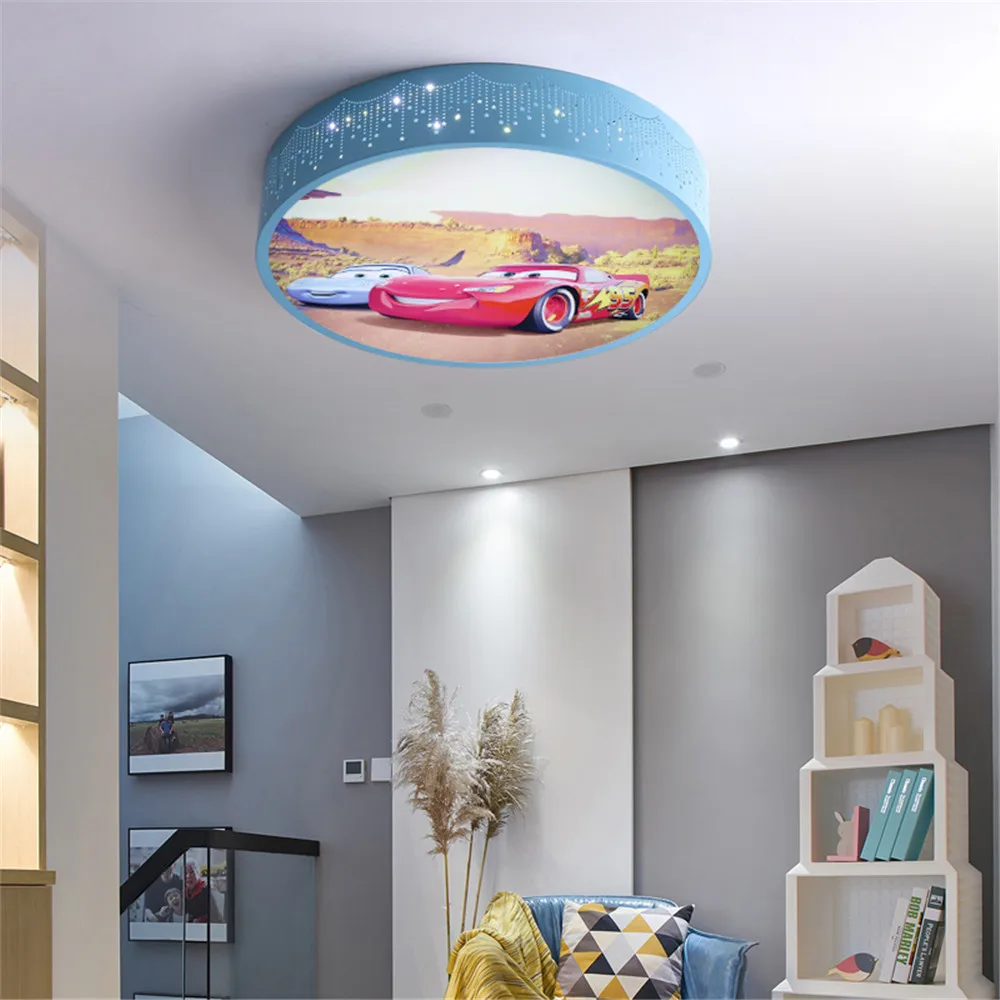 2025 만화 자동차 라운드 Led 천장 조명 변경 가 - Baby Nursery Modern 리뷰 및 가격