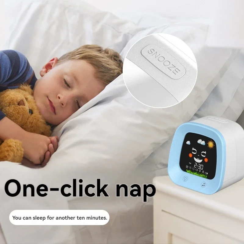 어린이 수면 트레이너 알람 시계 4색 야간 조명 및 수 - Sound Sleep Trainer Clock 리뷰 및 가격